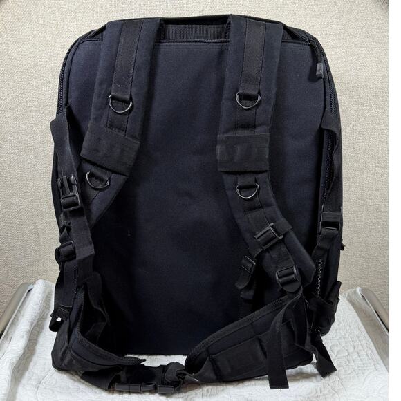 Piper Gear Black Hardback Tactical Military Style Backpack MOLLE Outdoor Pack - Picture 2 of 14